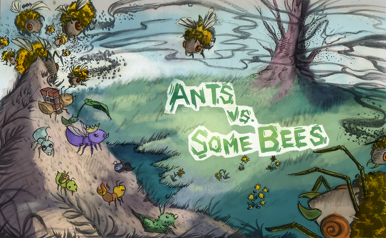 ants vs somebees